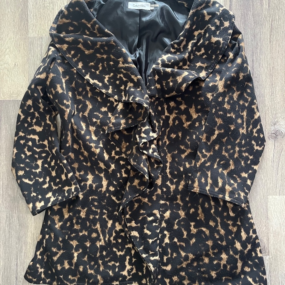 Calvin Klein classic leopard print jacket.